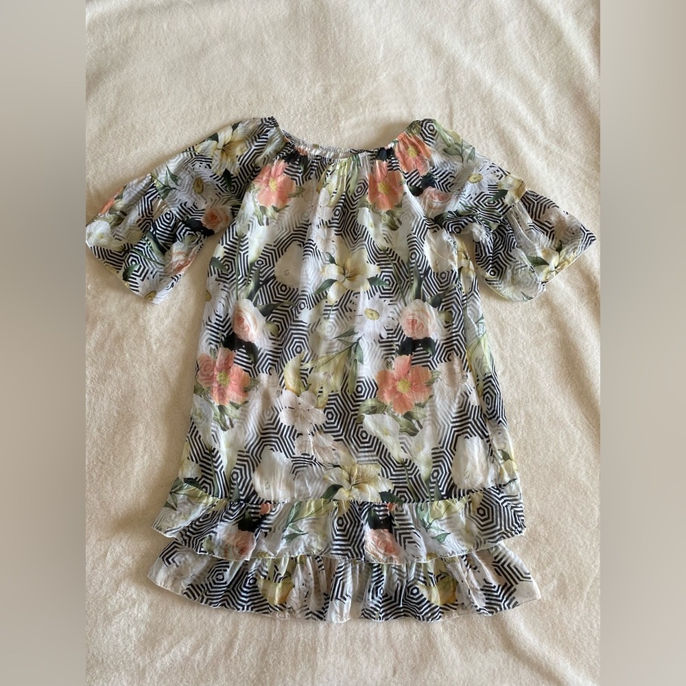 Via Signoria Silk blend dress | lined | floral | Spring | Summer | small | italy